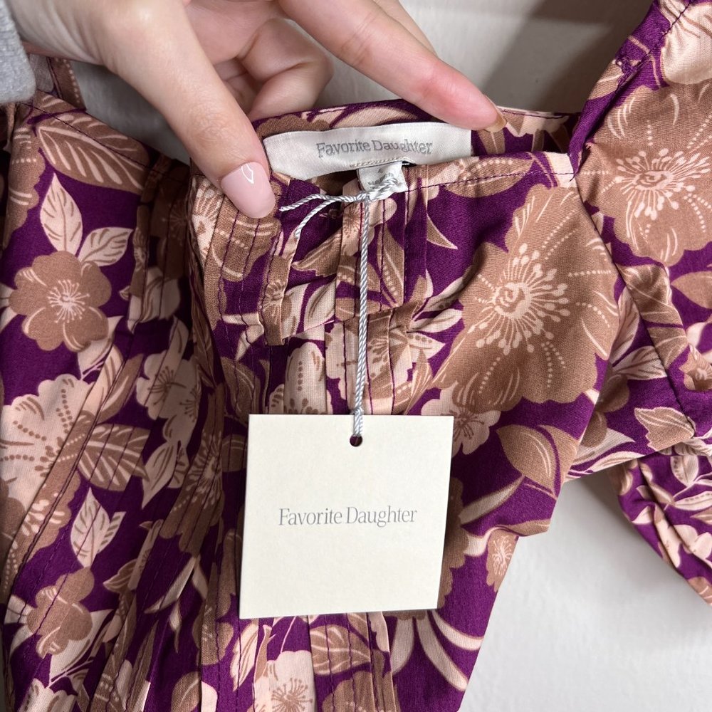 HP 🎉 NWT Favorite Daughter The Mirka Vintage Multi Floral Print Midi Dress - Picture 12 of 14